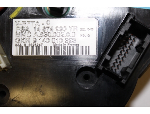 Commande de climatisation Peugeot 807 A83000200