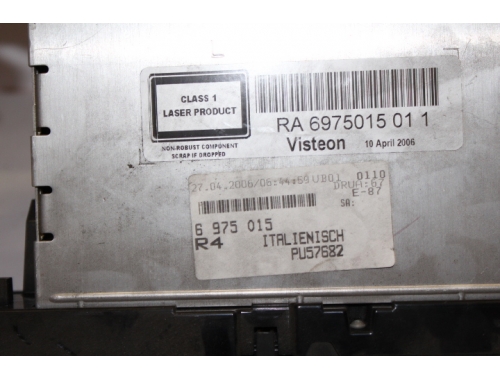 Autorradio - Lector de CD BMW 118D VISTEON: