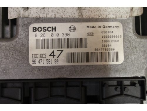 Calculateur moteur Peugeot 307 - BOSCH 0281010390 - Transfert des codes Réparation diverses BOSCH;