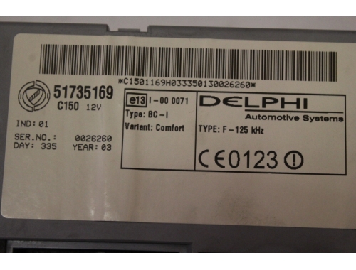Body computer Fiat Punto DELPHI: