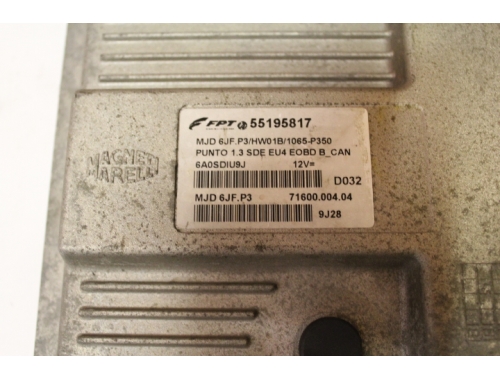 Centralina Motore Fiat Punto - MAGNETI MARELLI 55195817 - Passaggio Codici Riverginazione Riparazioni Varie MAGNETI MARELLI: 55195817