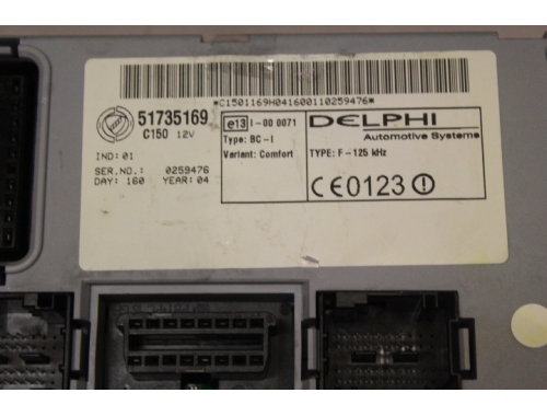 Body computer Fiat Punto DELPHI: