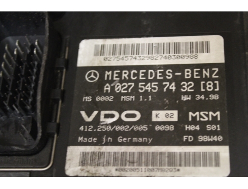 Engine ECU Mercedes Class A140 - VDO A1661402400 - Code Transfer Repair various VDO: A1661402400