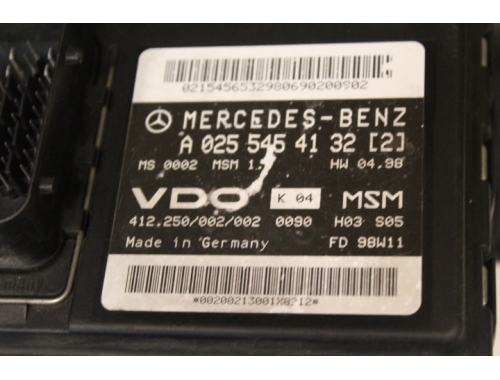 Motorsteuergerät Mercedes Klasse A 160 VDO: A1661401200