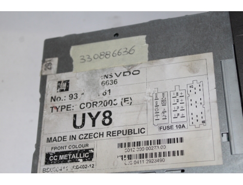 Autoradio - CD-Player Opel Corsa SIEMENS:VDO: 330886636