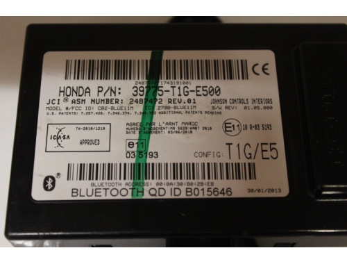 Steuergerät Bluetooth Honda HR-V 39775-T1G-E500