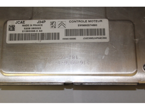 Motorsteuergerät Citroen C3 - VALEO 9660374680 - Codierung VALEO:21585598-3