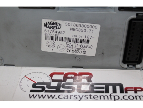 Body computer Fiat Punto MAGNETI MARELLI:51754987