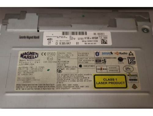 Autorradio / Lector de CD BMW Serie 1 :MAGNETI MARELLI 191184 10