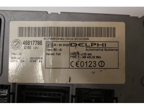 46817786 DELPHI Body computer Fiat Punto