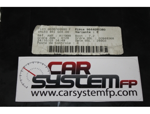 BSI Peugeot 307 VALEO:9636760580F