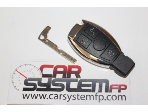 Guscio Cover Per Chiave MERCEDES 2 e 3 Tasti - Per Classe A - B - C - E - CLK - S - VITO - Sprinter - CON SCHEDA ELETTRONICA