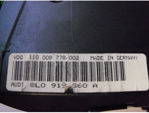Cuadro de instrumentos Audi A3 VDO:110.008.778/002