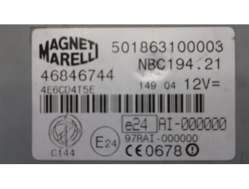Body Computer Nuova Fiat Croma MAGNETI MARELLI:46846744
