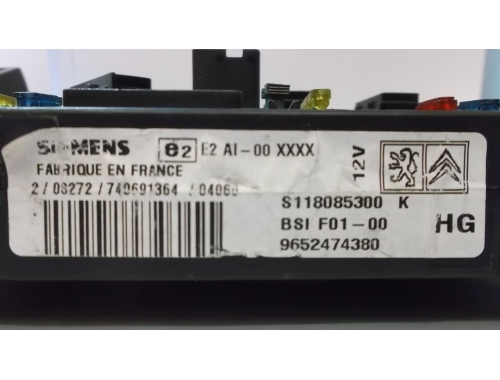 BSI Citroen C3 SIEMENS:S118085300