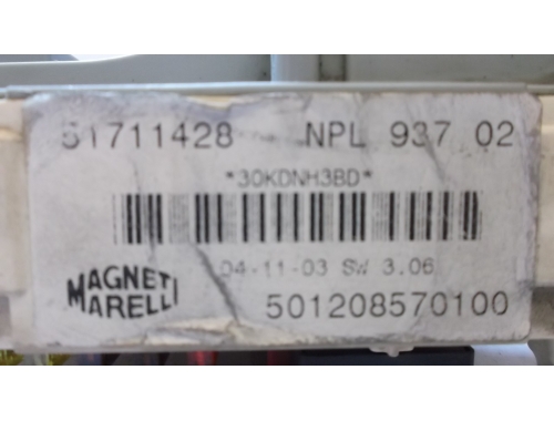 Centralina Scatola Porta Fusibili Alfa Romeo 147 MAGNETI MARELLI:51711428