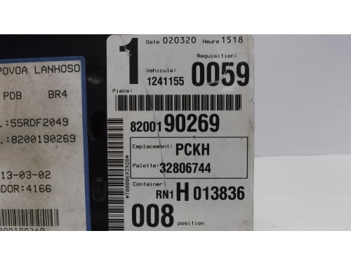Boîtier à fusibles Renault Laguna 2 8200190269