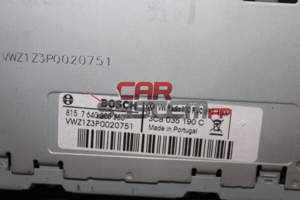 3C8035190C Réparation Autoradio Volkswagen RCD510