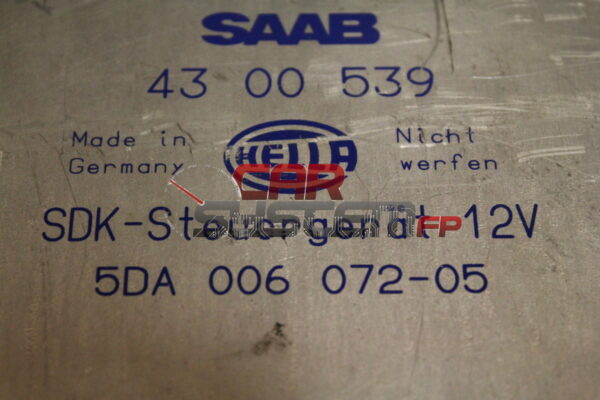 5DA006072-05 HELLA Motorsteuergerät (Controllo Trazione) SAAB 93 9000 TURBO / AERO