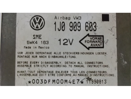 Calculateur airbag Volkswagen Golf 4 SIEMENS:5WK4163
