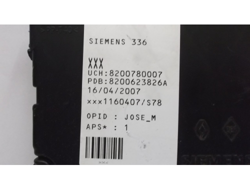 UCH Renault Megane SIEMENS:8200780007