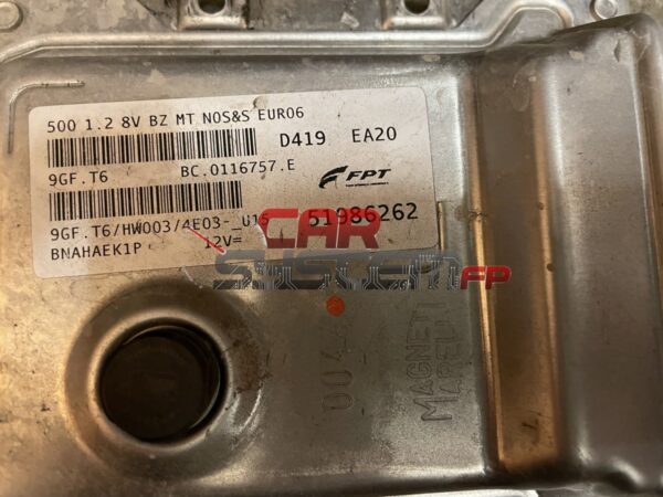 51986262 Centralina Motore Fiat 500 FPT 9GF.T6