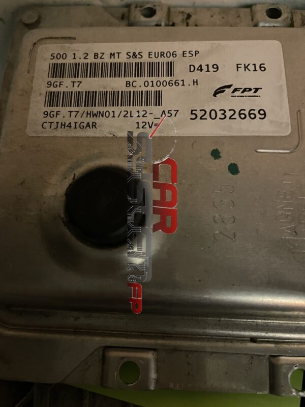 52032669 Centralina Motore Fiat 500 2007 / 2018 FPT 9GF.T7