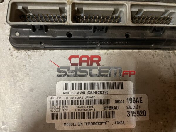 56044196AE Centralita de motor Jeep Cherokee / Liberty 2002 / 2007