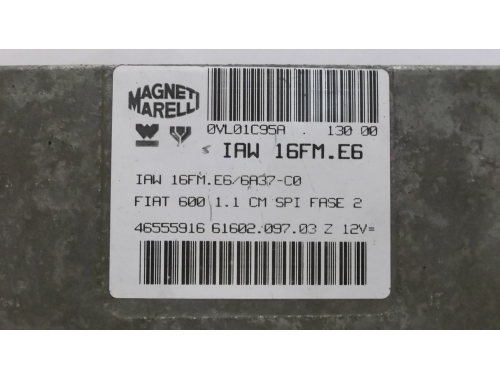 Centralina Motore Fiat 600 MAGNETI MARELLI:IAW16FM.E6