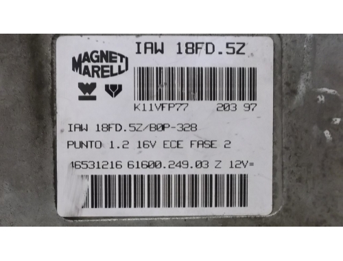 Centralina Motore Fiat Punto MAGNETI MARELLI:IAW18FD.5Z