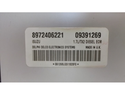 Centralita de motor Opel Astra 8972406221
