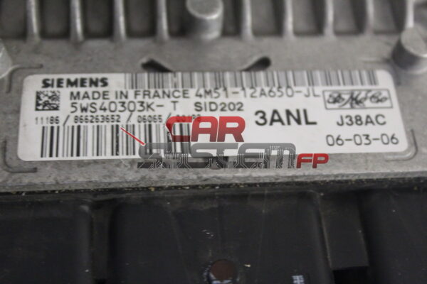 4M51-12A650-JL 5WK40303K-T SIEMENS Motorsteuergerät Ford Focus 1.8 TDCI