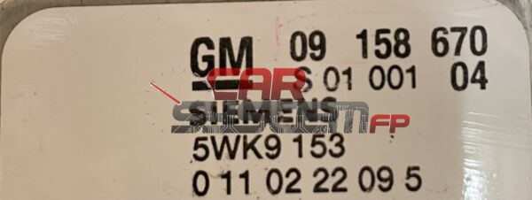 09158670 5WK9153 Repair Engine ECU Opel Zafira / Astra GM