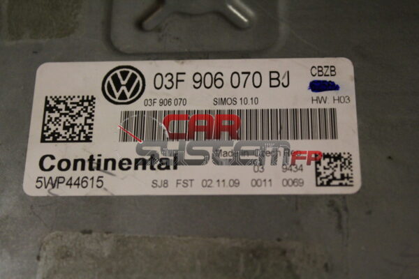 5WP44615 03F906070BJ CONTINENTAL Centralina Motore VOLKSWAGEN GOLF VI