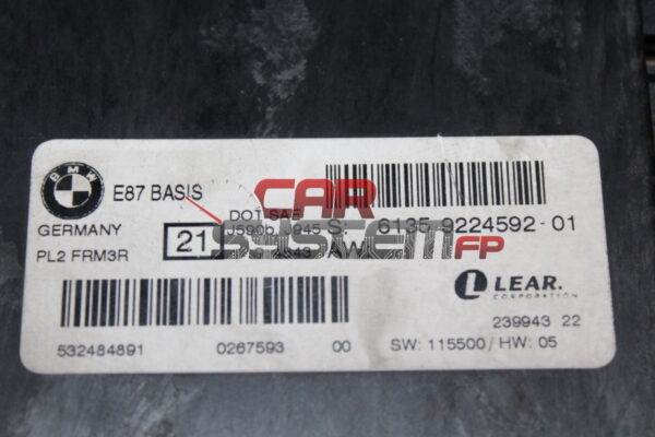 532484891 61359224592-01 Modulo FRM3 BMW SERIE 1 / SERIE 3 (E87, E90, E91)