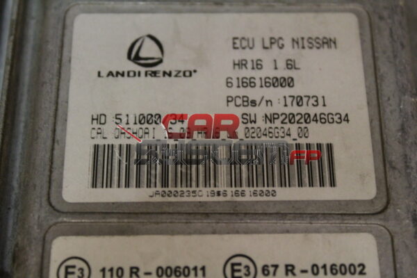 616616000 LANDI RENZO Centralina GPL NISSAN QASHQAI