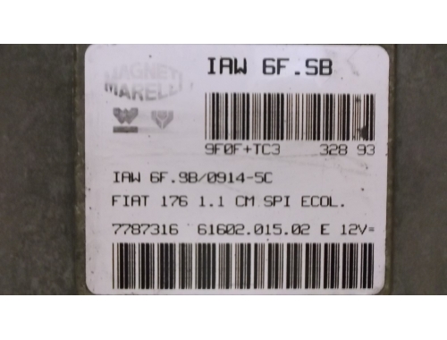 Centralita de motor Fiat Punto MAGNETI MARELLI:IAW6F.SB