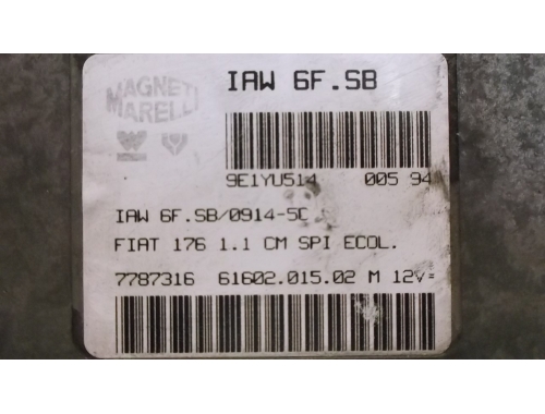 Centralita de motor Fiat Punto MAGNETI MARELLI:IAW6F.SB