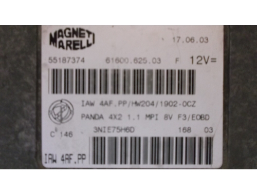 Centralina Motore Fiat Panda MAGNETI MARELLI:IAW4AF.PP/HW204/1902-OCZ