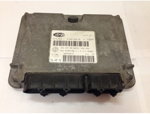 Engine ECU Fiat 600 Sporting MAGNETI MARELLI:IAW4AF.M8/HW204/1902-26H 55187373