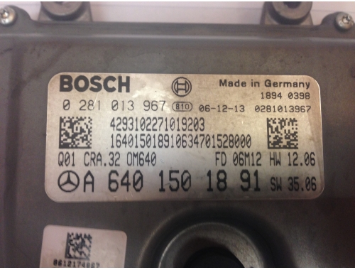 Motorsteuergerät Mercedes Klasse B BOSCH:0281013967