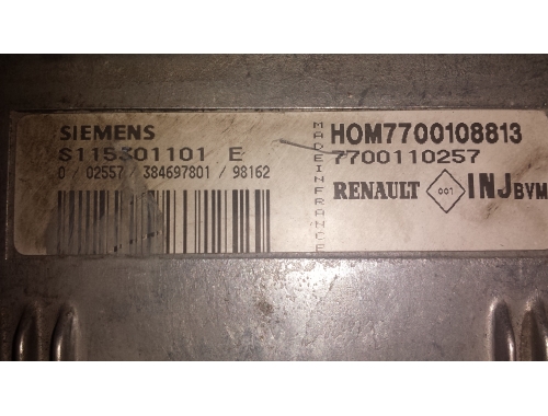 Calculateur moteur Renault Kangoo SIEMENS:S115301101