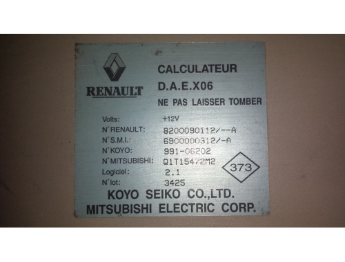 Centralina Piantone Elettroguida Renault Twingo RENAULT:8200090112