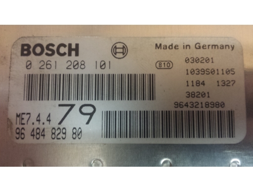 Motorsteuergerät Peugeot 206 BOSCH:0261208101