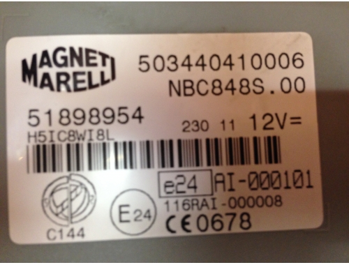 BSI Lancia Musa MAGNETI MARELLI:51898954