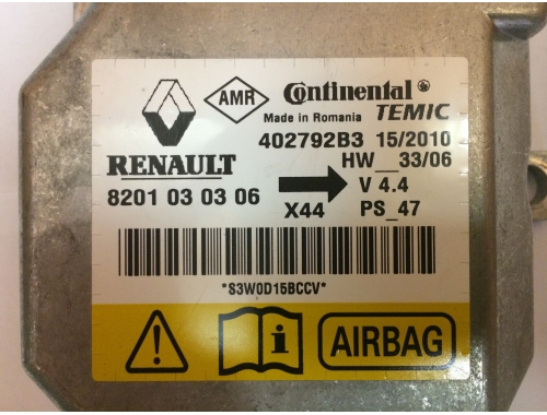 Centralita de airbag Renault Twingo 8201030306