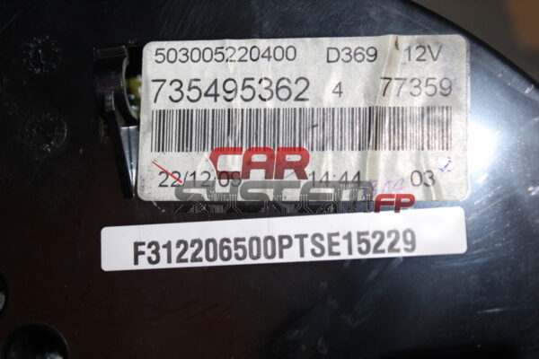 735495362 Combiné d'instruments Groupe Fiat