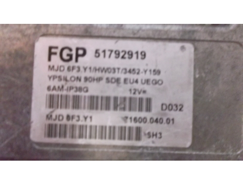 Centralina Motore Lancia Ypsilon FGP:51792919