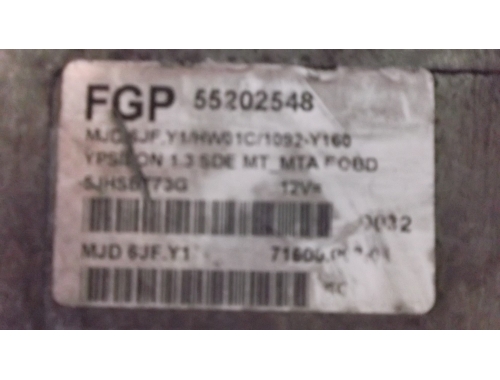 Centralina Motore Lancia Ypsilon FGP:55202548