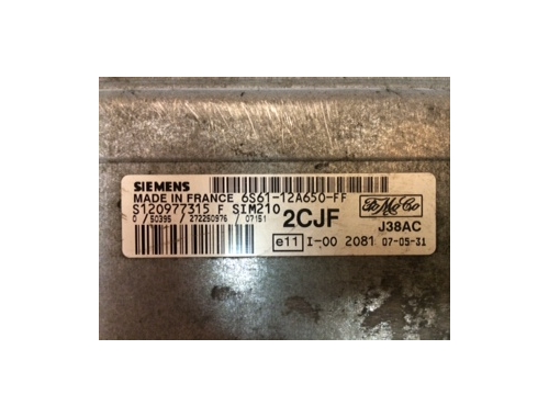 Centralita de motor Ford Fiesta SIEMENS:6S61-12A650-FF